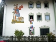 PEACE AND LOVE flag show at WEBISM office Hindenburgstr., Garmisch-Partenkirchen